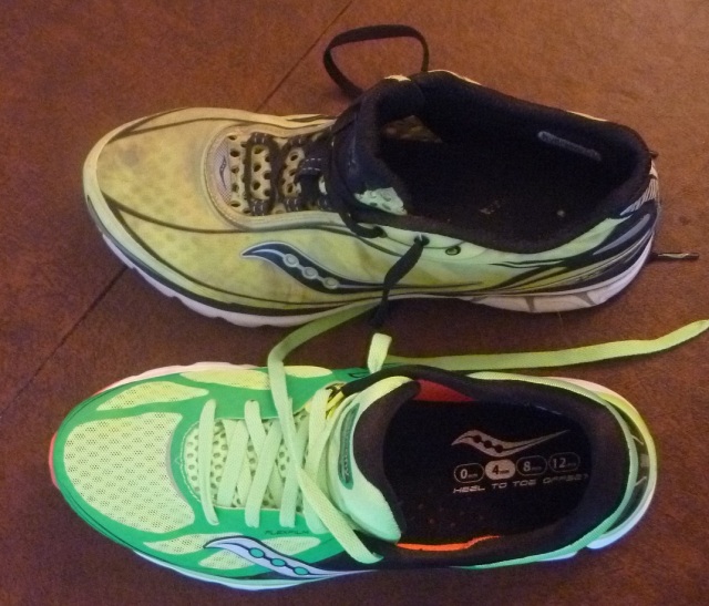 The Kinvara 5 have more heel padding and a more breathable mesh upper - both really nice changes.